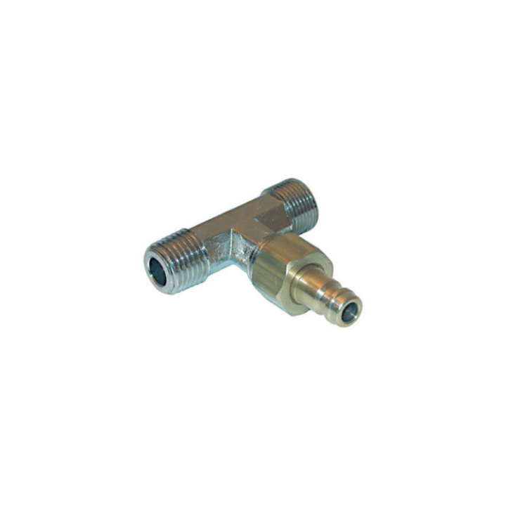 HF5521 Vertikal T-Rör Med Luftnippel 3/8'' Tube 1/4'' NPT i gruppen Styrsystem & Manövrering / Hydrauliska Styrsystem / Hydraulkopplingar hos Marinsystem (409827)