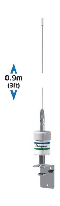VHF Antenn 90cm i gruppen Marinelektronik / Antenner & Tillbehör / VHF-antenner hos Marinsystem (5215-D)