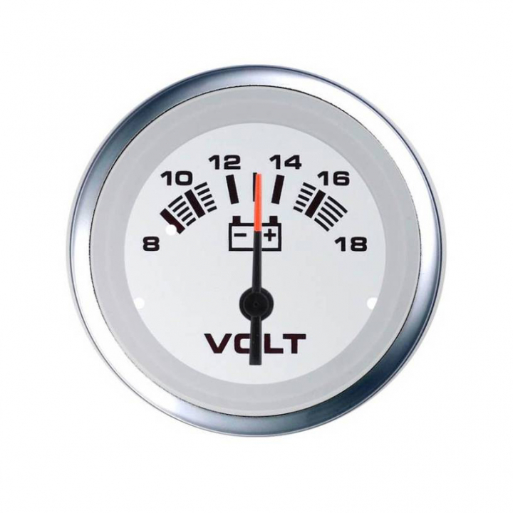 Voltmätare 8-18v Lido Fogfree i gruppen Marinelektronik / Instrument / Analoga Instrument hos Marinsystem (59656FE)