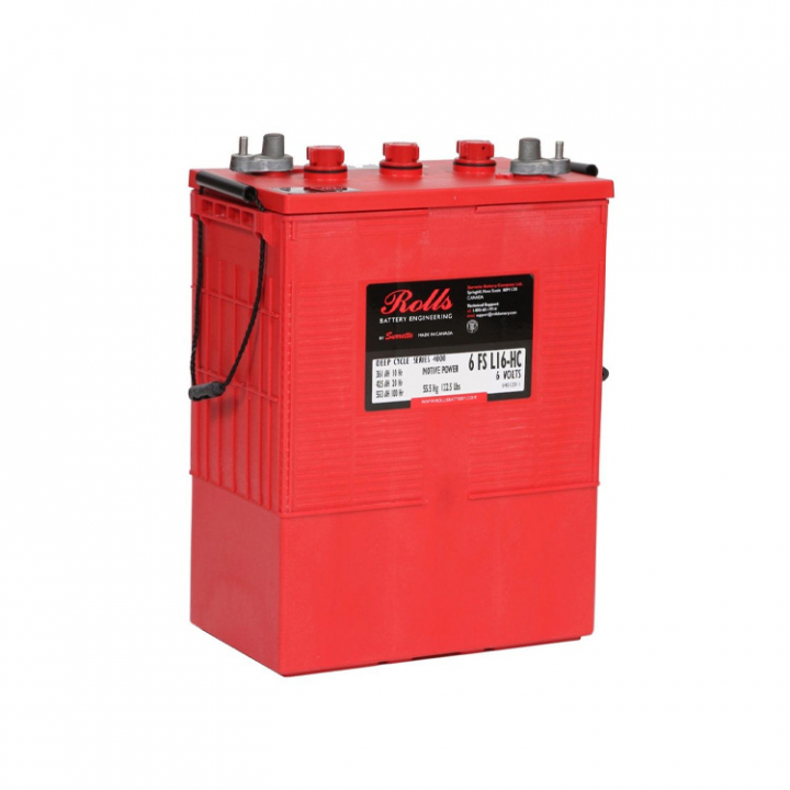 Rolls 6-FS-L16-HC Deep Cycle Batteri 6V 425AH (318x181x425 mm) i gruppen El & Installation / Strömförsörjning / Batterier hos Marinsystem (6FSL16HC)