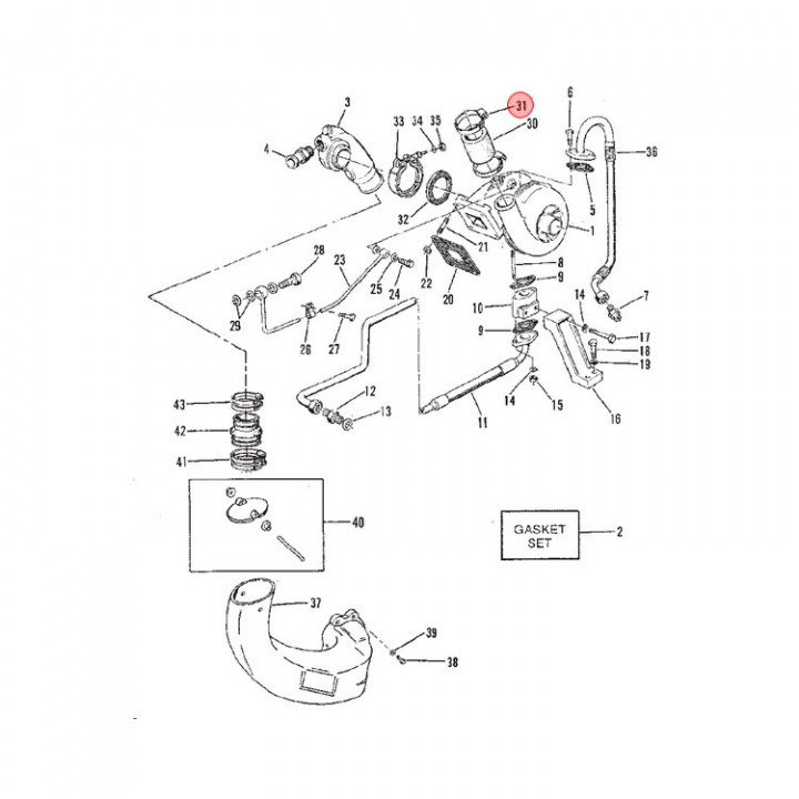 Klämma (801333457) i gruppen Motor & Tillbehör / Mercruiser / Mercruiser Övriga Reservdelar hos Marinsystem (801333457)