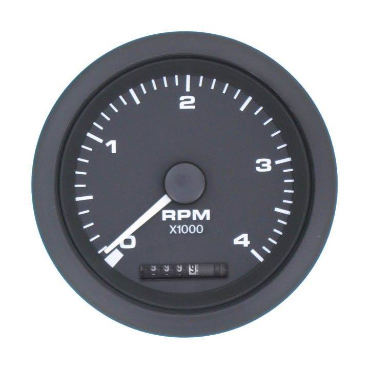 Varv/Timräknare 0-4000 rpm Diesel i gruppen Marinelektronik / Instrument / Analoga Instrument hos Marinsystem (84324FE)