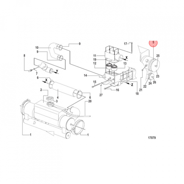 Packning Mercruiser CMD (879288045) i gruppen Motor & Tillbehör / Mercruiser / Mercruiser Packningar hos Marinsystem (879288045)