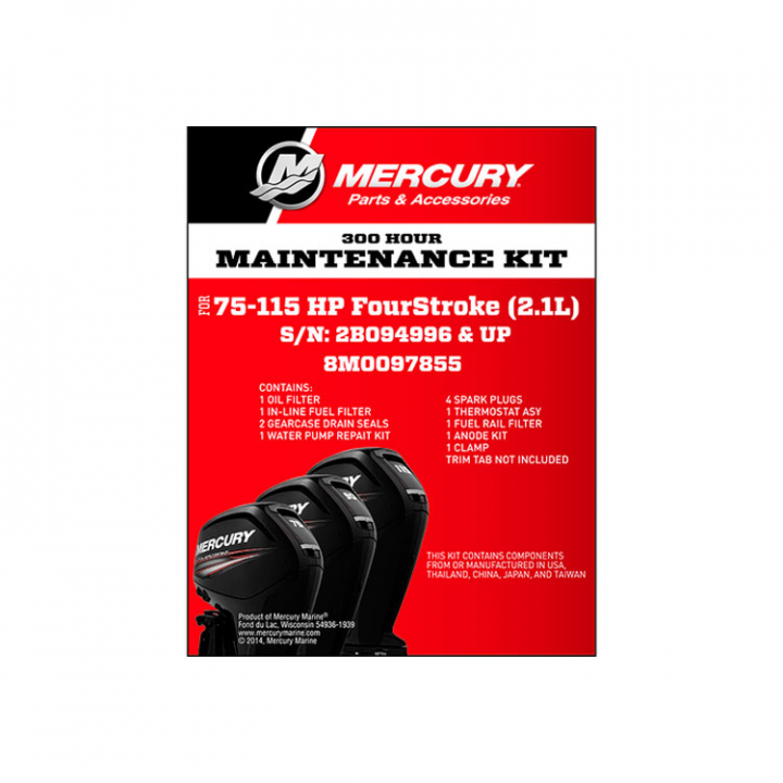 Servicesats 300h F75-115 hk EFI 2.1L (8M0097855) i gruppen Motor & Tillbehör / Mercury / Mercury Servicesatser hos Marinsystem (8M0097855)