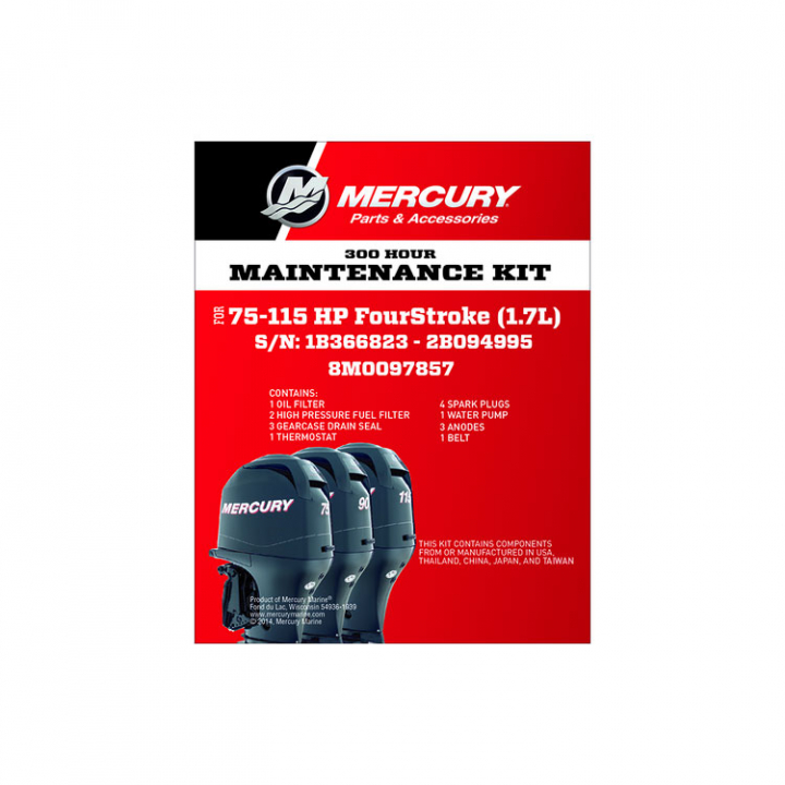 Servicesats 300h F75-115 hk EFI 1.7L (8M0097857) i gruppen Motor & Tillbehör / Mercury / Mercury Servicesatser hos Marinsystem (8M0097857)