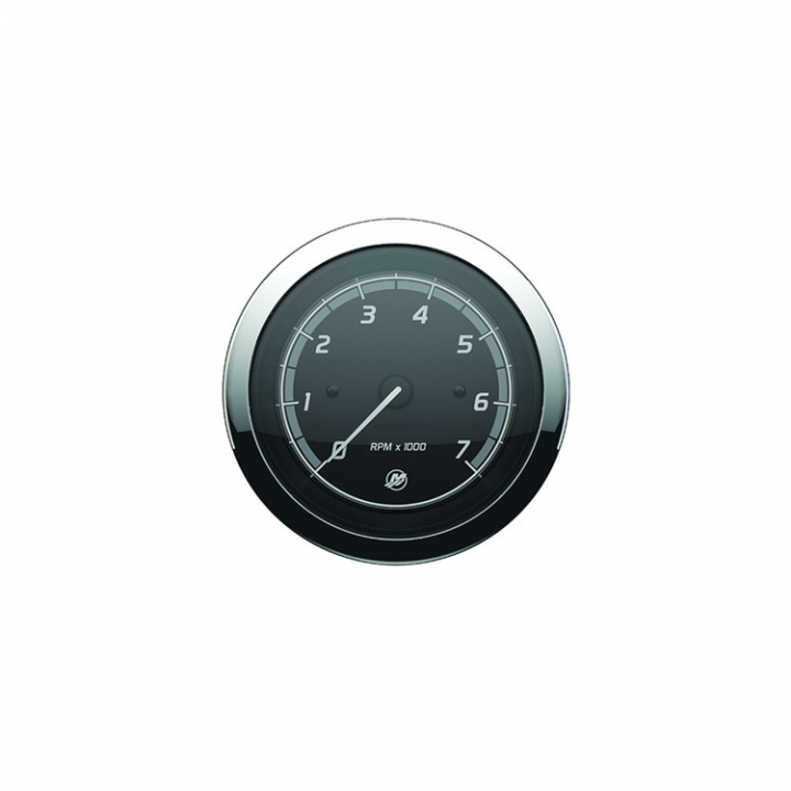 Varvräknare 7000 v/min Svart/Krom (8M6020002) i gruppen Motor & Tillbehör / Mercury / Mercury Analoga Instrument hos Marinsystem (8M6020002)