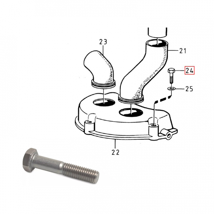 Skruv i gruppen Motor & Tillbehör / Volvo Penta / Volvo Penta Reservdelar & Tillbehör hos Marinsystem (955275)