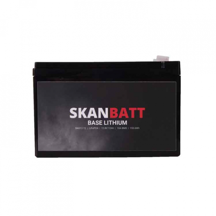 Lithiumbatteri Base 12v 12Ah BMS i gruppen El & Installation / Strömförsörjning / Batterier hos Marinsystem (BAS12-12)