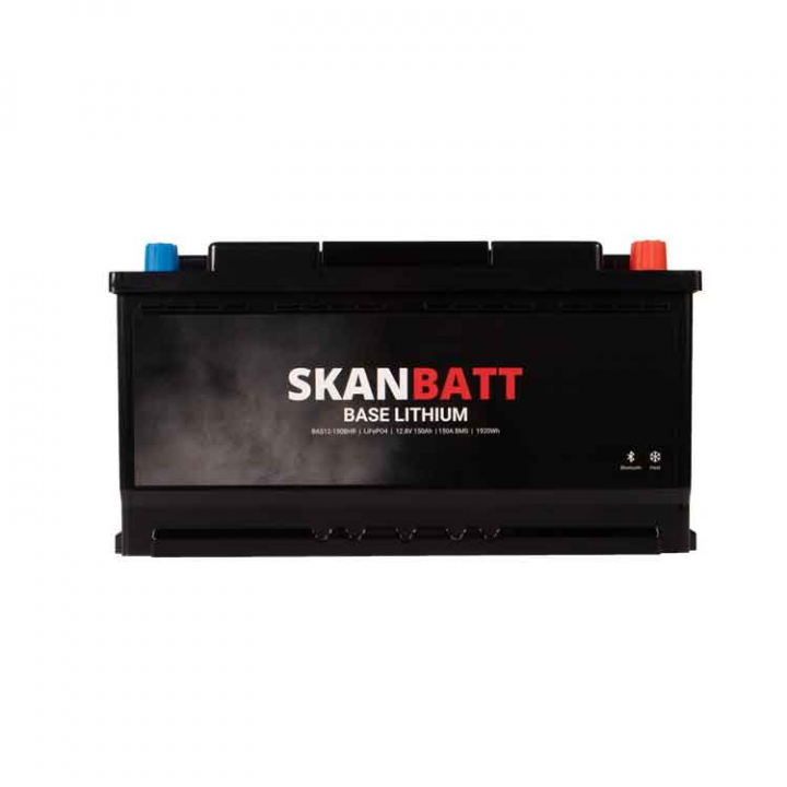 Lithiumbatteri Base 12V 150Ah BMS Bluetooth Heat (husbil) i gruppen El & Installation / Strömförsörjning / Batterier hos Marinsystem (BAS12-150BHR)