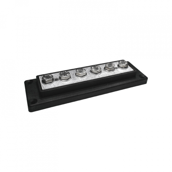 Kopplingsplint 12V 1000A M Svart 170x55x20 mm i gruppen El & Installation / Installationsmaterial / Kopplingsplintar & Elcentraler hos Marinsystem (E0300)