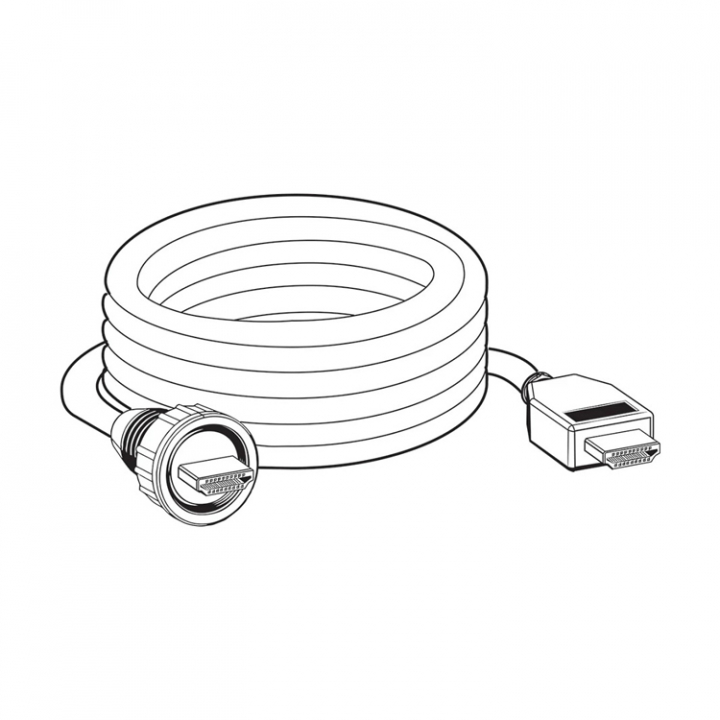 AD HDMI in 10 - Apex HDMI 3m i gruppen Marinelektronik / Tillbehör Ekolod & Plotter / Ekolodskablar hos Marinsystem (H720119-1)