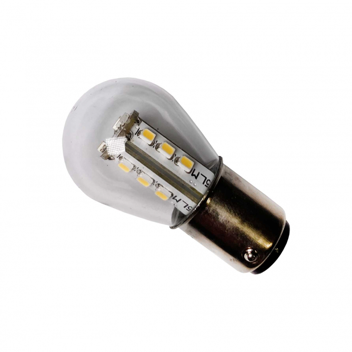 LED BA15D SMD Dimbar L:47 mm (Runtomlysande 15 Dioder) i gruppen El & Installation / Belysning / Innerbelysning hos Marinsystem (MR1361)