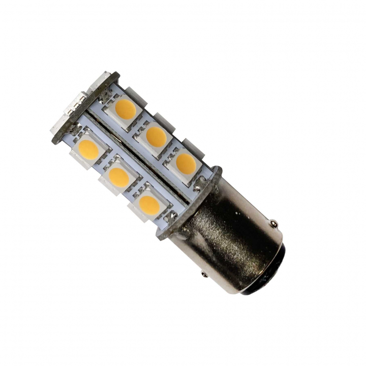 LED BAY15D SMD Lanterlampa L:55mm (runtomlysande 18 dioder) i gruppen El & Installation / Belysning / Innerbelysning hos Marinsystem (MR1368)