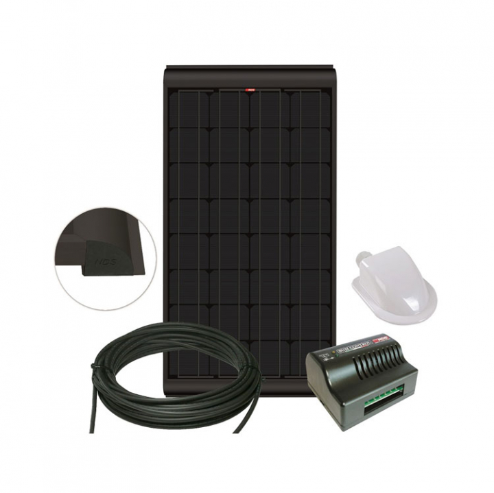 Blacksolar Kit 155W MPPT SC320 i gruppen El & Installation / Strömförsörjning / Solcellspaneler & Tillbehör hos Marinsystem (NDS-KPB155WP)