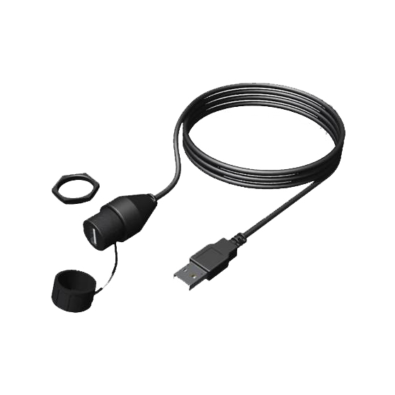 Flush USB Uttag i gruppen Marinelektronik / Marinstereo & Tillbehör / Marinstereo-tillbehör hos Marinsystem (UF-MS-CBUSBFM1)