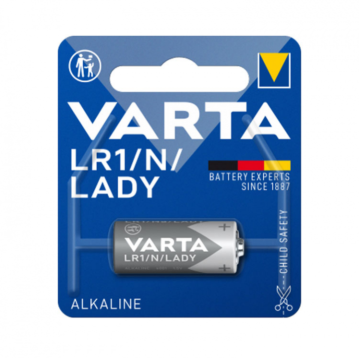 Batteri Alkaline Special LR1/N/Lady 1,5V Alkaliskt i gruppen El & Installation / Strömförsörjning / Batterier hos Marinsystem (VAR-LR1)