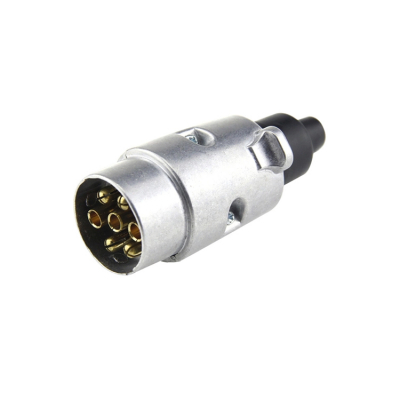 Kraftig Zink-Trailerkontakt Hane 7-Polig 12V