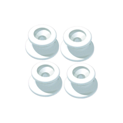 Kapellfäste Vit Inkl Skruv 4-pack