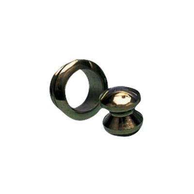 Trycklås Rosett Polerad Mässing