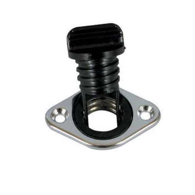 Dräneringsventil Förkromad 34x50 mm