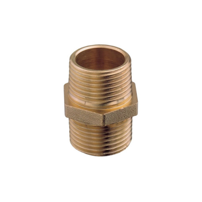 Sexkantsnippel Utvändig Gänga Mässing