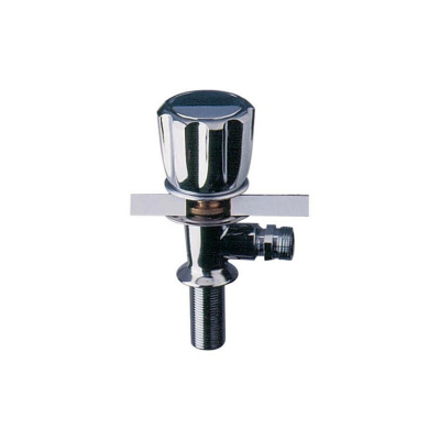 Mässingsstoppkran Med Metallhandtag