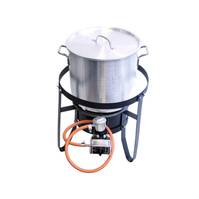 Krabb/Musselkokare 35L Med Gasbrännare & Stativ