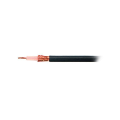 VHF-Kabel RG213 Svart 10 mm x 100 m