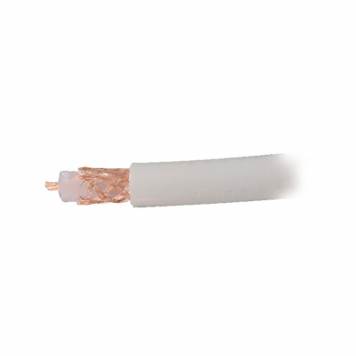 VHF-Kabel RG213 Vit 10 mm x 100 m