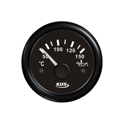 Oljetemperaturmätare Svart 50-150C 12/24V