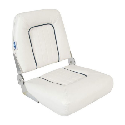 Båtstol S40 Standard Vit/Blå Bredd 40 cm