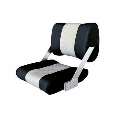 ST45 Delux Båtstol Svart/Ljusgrå