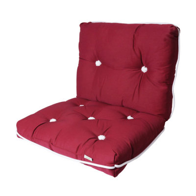 Kapockkudde Dubbel Vinröd