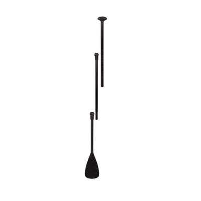 Justerbar Paddel Svart Aluminium 165-208 cm Ø27 mm