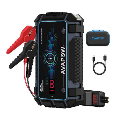 Avapow Jumpstarter A9 Plus Inklusive Väska 2000A 12V