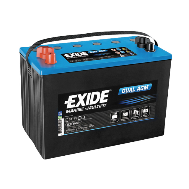 Batteri Dual AGM 720cca - 100Ah gänga