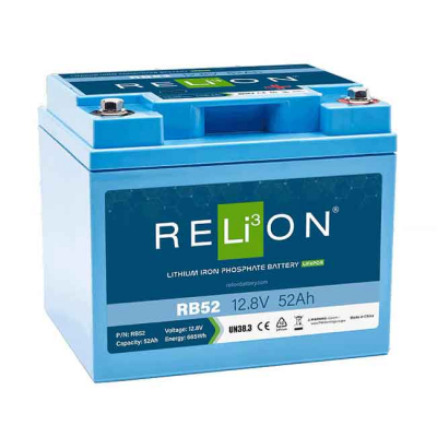 Batteri LiFePO4 RB52, 52Ah 12.8V