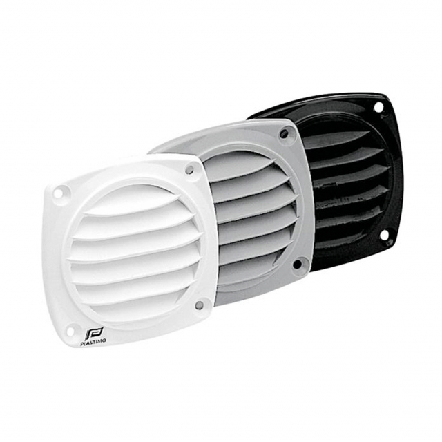 Ventilgaller Vit Plast 82x82mm