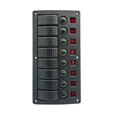 Elektrisk Panel Med Automatsäkringar 8 Kontakter