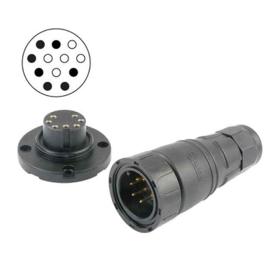 Däckskontakt 7-polig Max 12 amp