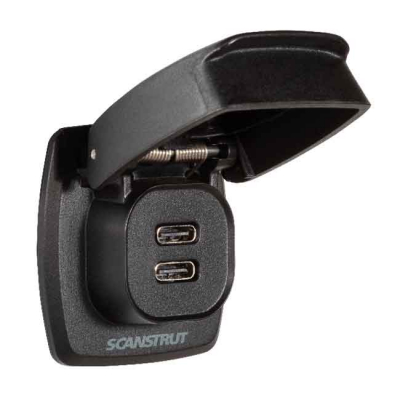 Flip-Pro 2 x USB-C Laddare Vattentät 12-24V