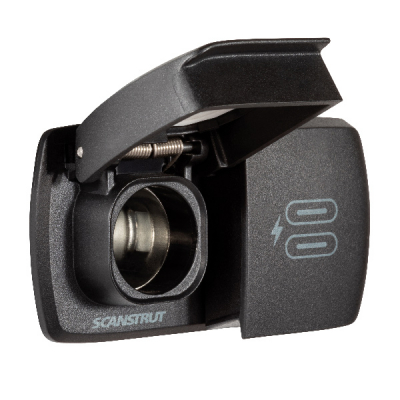 Flip-Pro Multi Dual 2xUSB-C Och 12/24V Ciguttag