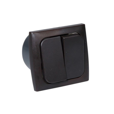 Dubbelbrytare För Inbyggnad Brun 220V