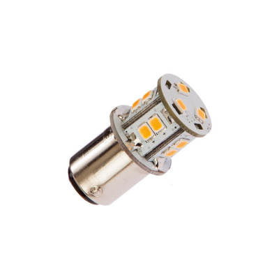 LED-Lanternlampa BAY15D Vit Ø 20x35 mm 10-35vdc 20W