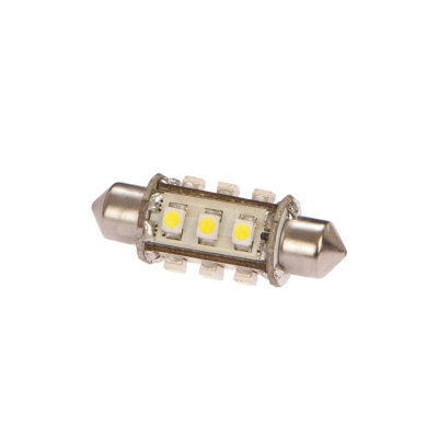 LED-Navigationslampa 37 mm Röd Ø 13x37 mm 10-35vdc 10W