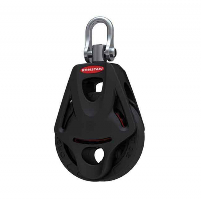 Enkelblock Med Rostfri Svirvel Och Hundsvott Serie 55