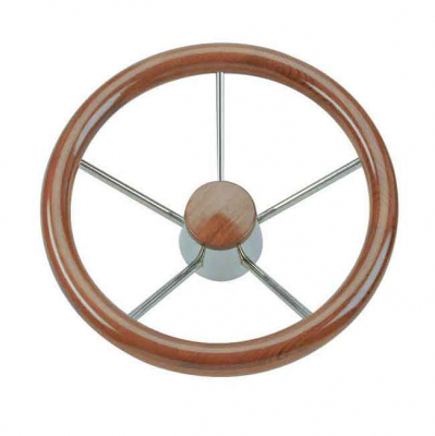 Stålratt Med Träring Teak