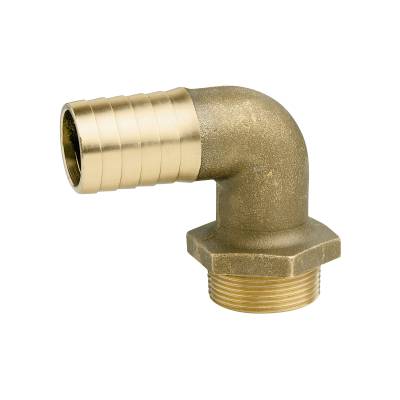 Slangsockel I Mässing 90Gr Utvändig Gänga