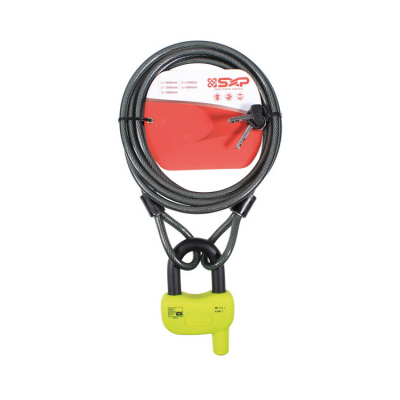 Låspaket 2 Hänglås & 3 m Vajer FG-Klass 3