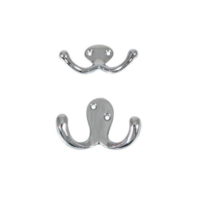 Klädkrok Kromad Mässing